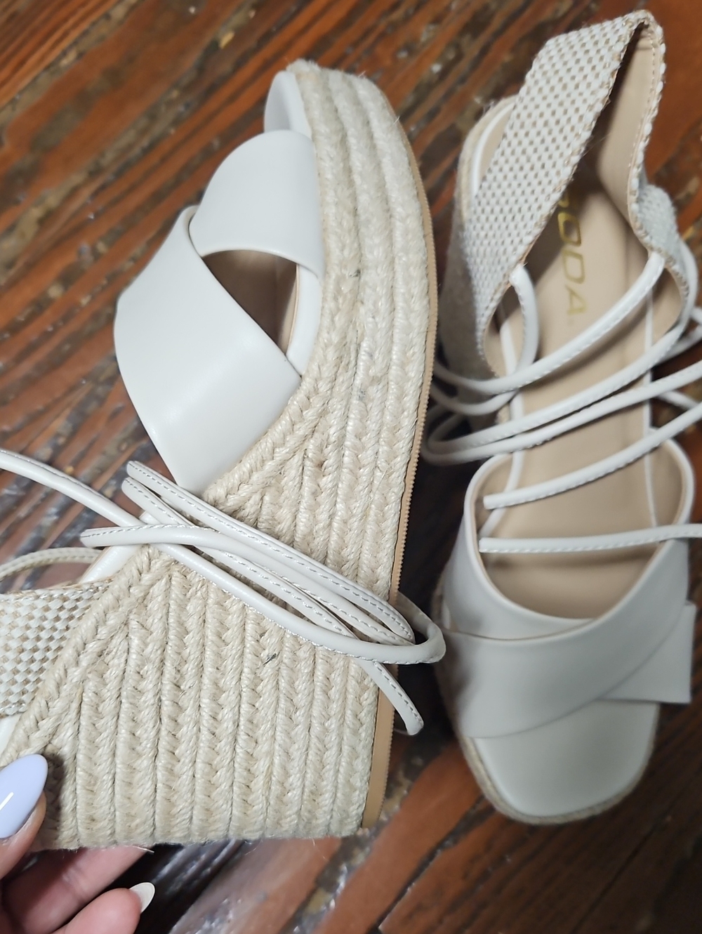 Strappy Wedge Sandals